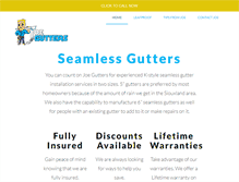 Tablet Screenshot of joegutters.com